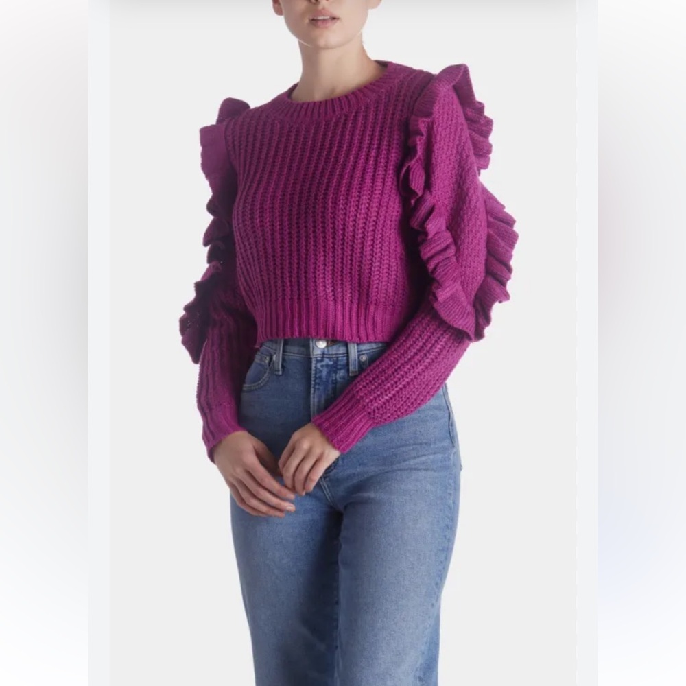 NWT En Saison Slerra Sweater Size XS Fuchsia